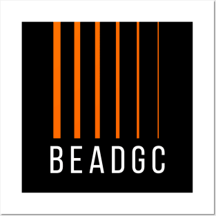 Bass Player Gift - BEADGC 6 String - Orange Posters and Art